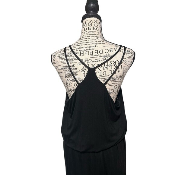 PAPERMOON.Black Strappy Blouson Maxi Sz XLP dark fariy witchy Whimisgoth grunge - Picture 4 of 8